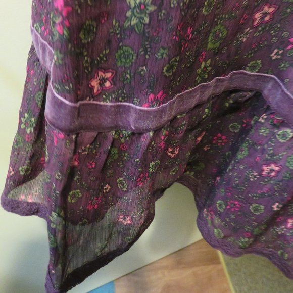 REDOUTE CREATION TUNIC BLOUSE ** SIZE 24 W  **poly - Picture 3 of 11